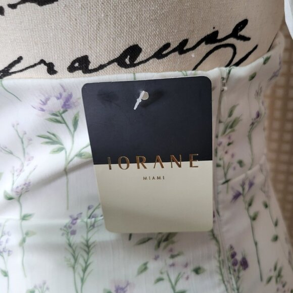 NWT Iorane Floral Halter Maxi Dress - Size Medium - Picture 7 of 13